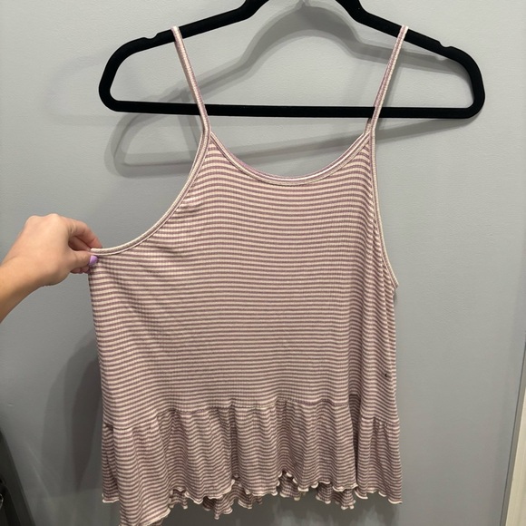 American Eagle Striped Tank Top, Size Large - Picture 4 of 6